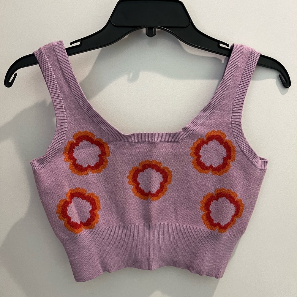 Bailey Rose Knitted Tank Top in pink